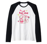 Kawaii Cat Drinking Strawberry Milk Cute Cartoon Aesthetic Raglan Baseball Tee