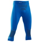 X-Bionic Energizer 4.0 Pantalon de Compression 3/4 Collant de Sport Homme, Teal Blue/Anthracite, FR : S (Taille Fabricant : S)