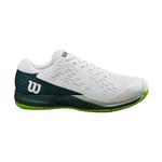 Wilson Homme Rush Pro Ace Tennis Shoe, White/Ponderosa Pine/Jasmine Green, 44 2/3 EU