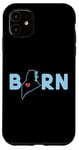 Coque pour iPhone 11 Born in State of Maine with Maine in the word Born