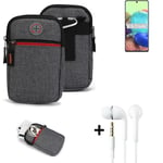 Holster + earphones for Samsung Galaxy A71 5G Belt Pouch