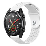 22 mm Huawei Watch GT / Honor Magic klockarmband i silikon - Vit