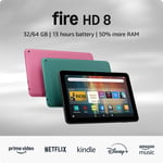 Amazon Fire HD 8 tablet, 8" HD Display, 3 GB memory, 32 GB, designed for Black,