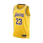 Débardeur NIKE Basket-Ball Lebron James Lakers Los Angeles 23 Jaune NBA