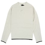 Nike DA0398-100 M NSW TECH Fleece CRW Sweatshirt Mens White/HTR M