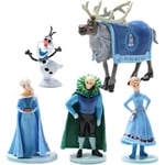 Frozen Tårtdekorationer Figurer Set, Frozen Tårtdekorationer för Frozen Festtillbehör