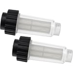 2x Cartouche anticalcaire compatible avec Kärcher k 5 Premium Full Control Plus nettoyeur vapeur avec raccord d'eau 3/4 - Vhbw