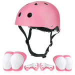 Flintronic Casque Vélo Enfant, Casque Vélo Enfant Set 3-13 Ans, Casque Enfant Vélo, Casque de Vélo Coudières Genouillère Protège-Poignets pour Cyclisme Roller Skate Scooter