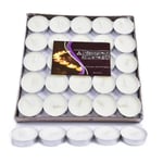 Rökfria värmeljus, 50-pack, vit