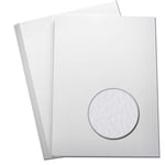 ArkCRAFT 50 x A4 martelé 270 g/m² Excellent pour cartes, scrapbooking, papeterie de mariage (Blanc)