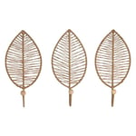 Home ESPRIT Porte-manteau mural naturel en jute métal 12 x 4 x 26 cm