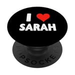 I Love Sarah - Heart PopSockets Adhesive PopGrip