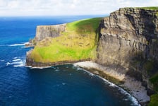 Cliffs of Moher west coast of Ireland County Clare at wild atlantic ocean