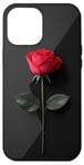 Coque pour iPhone 12 Pro Max Rose Minimalisme Géométrique Art Floral