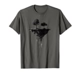 Surreal Floating Island Shirt - Dark Forest and Tree Art T-Shirt