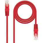 Cable Ethernet RJ45 Cat.5e, Rouge, cable de 2.0 meters