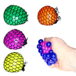 HTI 4-pack Squeeze Brain Ball Olika Färger Stressboll Slime Stress L Lila