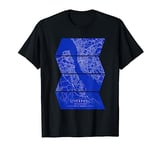 Everton Royal Blue Liverpool Map Football Fan T-Shirt