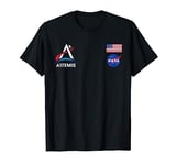 NASA Logo Artemis Mission US Flag T-Shirt