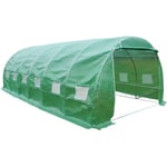 Habitat Et Jardin - serre tunnel de jardin althea - 18M² - 6 x 3 x 2 m - Vert.