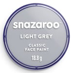 Snazaroo Light Grey Make-Up (18 ml) Pack of 5 - Classic Face Paint Perfect for P