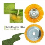 Brosse anti-mauvaises herbes pour débroussailleuse Outil de jardin Tête de débroussailleuse 200 mm