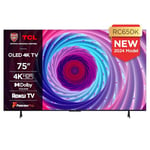 TCL 75RC650K 75-inch QLED Pro Television, 4K Ultra HD, Roku TV (Smart TV with Dolby Vision & Audio, HDR 10+, compatible with Google assistant & Alexa)