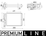 Varmeapparat register MAHLE ORIGINAL AH 38 000P