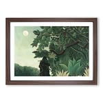 Big Box Art The Snake Charmer by Henri Rousseau Framed Wall Art Picture Print Ready to Hang, Walnut A2 (62 x 45 cm)