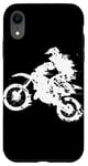 Coque pour iPhone XR Moto cross Dirt Bike Racing Off Road Blanc Noir Cool Bike