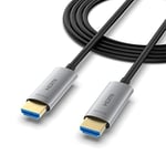 ATZEBE 15M HDMI Cable, Fibre Optic HDMI Cable High Speed 18Gbps HDMI 2.0 Support 4K@60Hz HDR10, 4:4:4, 3D, ARC, HEC, CEC, HDCP 2.2