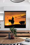 92" Manual Wall Mounted Projection Screen