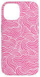 Coque pour iPhone 14 Motif simple rose dessiné à la main sans couture