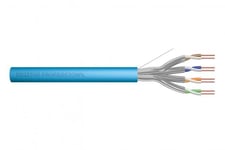 CAT 6A U-FTP installation cable, 500 MHz Dca (LSZH-1), AWG 23/1, 50 m drum, sx, blue