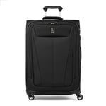 Travelpro Maxlite 5 Softside Bagage enregistré Extensible avec 4 roulettes, Valise légère, Homme et Femme, Noir, à Carreaux Moyen, 69x47x30 cm