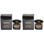 Crystal Noir POUR FEMME par Versace - 5 ml Eau de Toilette Mini (Lot de 2)