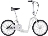 The-sliders Lite White tasteful and comfortable, foldable bike, 2-in-1 scooter