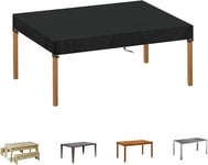 Housse De Plateau De Table Housse Protection Table De Jardin Exterieur Housse De Protection Salon De Jardin Imperméable Tissu Oxford 420d Coupe-Vent Protection Meuble Extérieur 130x70x15cm