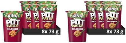 Pot Pasta Bolognese instant hot snack pot from the nation's favourite instant noodle brand* quick pasta pot for when you need filling up 8x 73 g (Pack of 2)