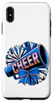 Coque pour iPhone XS Max Mégaphone Bleu et Pompons de l'Équipe de Cheerleading