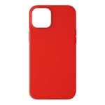 Coque de protection AVIZAR iPhone 13 Silicone Semi-rigide Soft-touch rouge