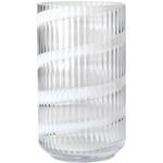 Lyngby Porcelæn Swirl vase 25 cm, hvit