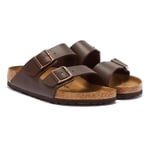 Birkenstock Mens Arizona Birko Flor Brown Sandals - Size UK 4