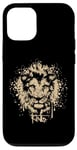 Coque pour iPhone 12/12 Pro Symbole de lion Roi Graffiti Prédateur Symbole Art Logo