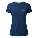 Berghaus Women's 24/7 Short Sleeve Crew Tech Baselayer T-Shirt, Dusk, 18