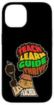 iPhone 14 Afro Teacher African American Inspirational Word Cloud Case