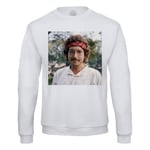 Sweat Shirt Homme Bob Dylan Bandana Rouge Chanteur 80's Folk Rock