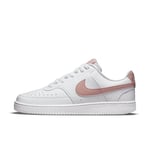 Nike Femme Court Vision Low Next Nature Women's Shoes, White/Pink Oxford, 42.5 EU