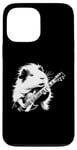 Coque pour iPhone 13 Pro Max Cochon d'Inde jouant de la guitare électrique Rock Star Guitarist