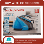 Morphy Richards Speed Pro Steam Generator Iron - Black & Teal - *DAMAGED BOX*